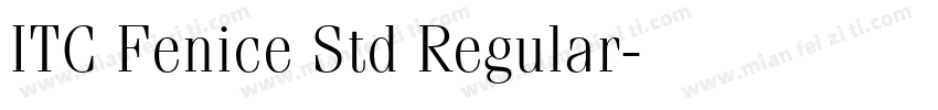 ITC Fenice Std Regular字体转换